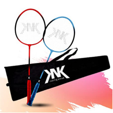 Deals and Offers on - KNK Single Shaft Badminton Set of 2 Pc with Nylon Shutltecock Badminton Cover (Set 2 with Cover) Deals, Discounts & Offers on - KNK Single Shaft Badminton Set of 2 Pc with Nylon Shutltecock Badminton Cover (Set 2 with Cover)