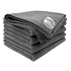 Deals, Discounts & Offers on  - SOFTSPUN Microfiber Cleaning Cloths, 5pcs 30x30cms 340GSM Grey! Highly Absorbent, Lint and Streak Free, Multi-Purpose Wash Cloth