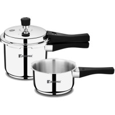 Deals, Discounts & Offers on Cookware - BERGNER Sorrento 3 L Induction Bottom Pressure Cooker(Stainless Steel)