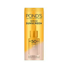 Deals and Offers on Beauty Care - POND'S Serum boost sunscreen serum prevent and fade dark patches with the power of SPF 50 and NIACINAMIDE-C Serum 14ml Deals, Discounts & Offers on Beauty Care - POND'S Serum boost sunscreen serum prevent and fade dark patches with the power of SPF 50 and NIACINAMIDE-C Serum 14ml