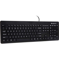 Deals, Discounts & Offers on  - ZEBRONICS ZEB-K4000M USB Wired Keyboard with 107 Keys, Silent Operation, Chiclet Keypad, Multimedia Keys, Gold Plated USB Connector
