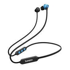 Deals, Discounts & Offers on  - tunez Rhythm R30 in Ear Wireless Bluetooth Neckband Earphone with 10mm Drivers, Bluetooth Version V5.0,24 Hours Play Time,IPX5, Fast Charging, Magnetic Tips and Light Weight Design(Blue)