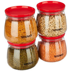 Deals, Discounts & Offers on  - Amazon Brand - Solimo Plastic Storage Jar and Container Set I Air Tight & BPA Free Containers