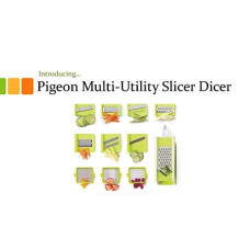 Deals and Offers on - Pigeon Multi Utility Slicer Dicer High Quality and Easy to Use Fruit & Vegetable Cutter - Chopper, Dicer,Grater, Slicer, All in One/Kitchen Tool/Kitchen Accessories/Utensils/Kitchen Gadgets Deals, Discounts & Offers on - Pigeon Multi Utility Slicer Dicer High Quality and Easy to Use Fruit & Vegetable Cutter - Chopper, Dicer,Grater, Slicer, All in One/Kitchen Tool/Kitchen Accessories/Utensils/Kitchen Gadgets
