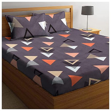 Deals and Offers on - BSB HOME Premium Double Bedsheet with 2 Pillow Covers - 160 TC Supersoft Glace Cotton - Breathable & Wrinkle Free - 3 Pcs Set | Dark Grye and White Deals, Discounts & Offers on - BSB HOME Premium Double Bedsheet with 2 Pillow Covers - 160 TC Supersoft Glace Cotton - Breathable & Wrinkle Free - 3 Pcs Set | Dark Grye and White