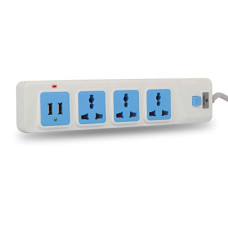 Deals, Discounts & Offers on Home Improvement - ZEBRONICS Zeb- PS3320U 2500 Watt Power Extension Socket That Comes with Three Universal Power sockets and Also Includes 2 USB Ports