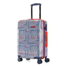 Deals, Discounts & Offers on  - Nasher Miles Denver Hard-Sided Polycarbonate Printed Cabin Luggage Grey 20 inch |55cm Trolley Bag