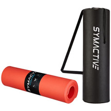 Deals and Offers on Accessories - Amazon Brand - Symactive 8mm Anti-Skid Lightweight with perfect grip LDPE + EVA Yoga Mat with Carry Bag (Red) Deals, Discounts & Offers on Accessories - Amazon Brand - Symactive 8mm Anti-Skid Lightweight with perfect grip LDPE + EVA Yoga Mat with Carry Bag (Red)