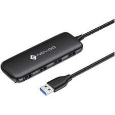 Deals and Offers on Computers & Peripherals - NOVOO by Realme TechLife 4 in 1 3.0 NVHUB105K04PRDK USB Hub(Black) Deals, Discounts & Offers on Computers & Peripherals - NOVOO by Realme TechLife 4 in 1 3.0 NVHUB105K04PRDK USB Hub(Black)