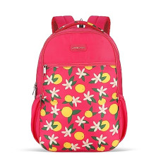 Deals and Offers on - Lavie Sport 26 Litres Lime Floral Printed School Backpack Deals, Discounts & Offers on - Lavie Sport 26 Litres Lime Floral Printed School Backpack
