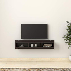 Deals and Offers on Furniture - Amazon Brand - Solimo Catmint Engineered Wood Wall Mounted TV/Entertainment Unit (Wenge) Deals, Discounts & Offers on Furniture - Amazon Brand - Solimo Catmint Engineered Wood Wall Mounted TV/Entertainment Unit (Wenge)