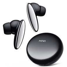 Deals, Discounts & Offers on Headphones - Mivi DuoPods A750 [Just Launched] TWS with Multi-Device Connectivity, 13mm Bass Drivers, 55+ Hrs Playtime, Low Latency, Type C Charing, HD Call Clarity with AI-ENC, Made in India Earbuds - Black
