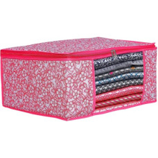 Deals and Offers on - ANNORA INTERNATIONAL Wardrobe Organizer Pack Of 1 Pink Non Woven Saree Cover/ Storage Organizer Dual Zipper High Quality Saree Cloth Cover(Pink) Deals, Discounts & Offers on - ANNORA INTERNATIONAL Wardrobe Organizer Pack Of 1 Pink Non Woven Saree Cover/ Storage Organizer Dual Zipper High Quality Saree Cloth Cover(Pink)