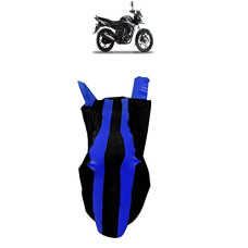 Deals, Discounts & Offers on Accessories - Kandid Blue & Black Polyester Two Wheeler Cover_5641