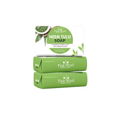 Deals and Offers on - Pink Root Neem Tulsi Handmade Soap 100gm (Pack of 3) Deals, Discounts & Offers on - Pink Root Neem Tulsi Handmade Soap 100gm (Pack of 3)