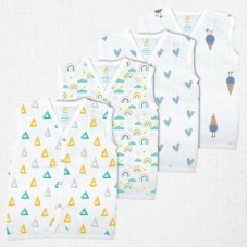 Deals and Offers on - 1st StepVest For Baby Boys & Baby Girls Muslin(Multicolor, Pack of 4) Deals, Discounts & Offers on - 1st StepVest For Baby Boys & Baby Girls Muslin(Multicolor, Pack of 4)