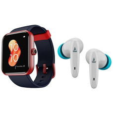 Deals and Offers on Headphones - boAt Xtend Smart Watch with Alexa Built-in, 1.69 HD Display, Multiple Watch Faces, Stress Monitor & Airdopes 181 True Wireless in Ear Earbuds with Mic ENx Tech, Beast Mode Deals, Discounts & Offers on Headphones - boAt Xtend Smart Watch with Alexa Built-in, 1.69 HD Display, Multiple Watch Faces, Stress Monitor & Airdopes 181 True Wireless in Ear Earbuds with Mic ENx Tech, Beast Mode