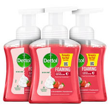 Deals and Offers on Health & Personal Care - Dettol Foaming Handwash Pump - Strawberry (Pack of 3-250ml each) | Rich Foam | Moisturizing Hand Wash | Soft on Hands Deals, Discounts & Offers on Health & Personal Care - Dettol Foaming Handwash Pump - Strawberry (Pack of 3-250ml each) | Rich Foam | Moisturizing Hand Wash | Soft on Hands