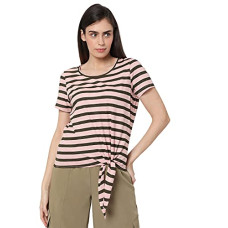 Deals, Discounts & Offers on Women - Vero Moda Women's Cotton Regular Fit T-Shirt