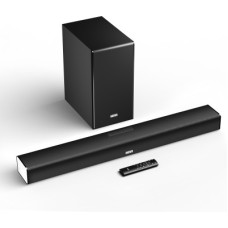 Deals, Discounts & Offers on  - Mivi Fort S300 With Wireless Subwoofer, Made In India 300 W Bluetooth Soundbar(Black, 2.1 Channel)