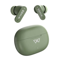 Deals, Discounts & Offers on Headphones - Wings Phantom 315 Wireless Earphones with 40 Hours of Battery Backup, Low Latency 40 ms, Wireless Headphones with ENC mics, Bluetooth 5.3 TWS