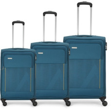 Deals, Discounts & Offers on  - ARISTOCRATSoft Body Set of 3 Luggage - Titus 4W Strolly 58+68+78 (E) - Blue