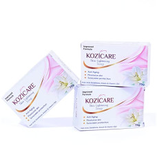 Deals, Discounts & Offers on  - Kozicare Skin Lightening Soap, 75g (Pack of 3) Sunscreen Protection, Contains Goodness of 0.50% Kojic Acid, 0.50% Arbutin, 0.50% Vitamin C, 0.50% Vitamin E, 0.30% Glutathione
