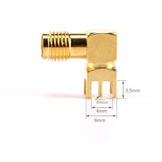 Deals, Discounts & Offers on  - CentIoT - SMA female PCB Thru Hole mount plug Solder Square RF Connector jack - right angle 10.9mm 4.2mm