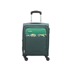 Deals and Offers on - Aristocrat Commander 55Cms Premium Polyester with PVC Coating Soft Sided Cabin Size 4 Wheels Small Green Suitcase Deals, Discounts & Offers on - Aristocrat Commander 55Cms Premium Polyester with PVC Coating Soft Sided Cabin Size 4 Wheels Small Green Suitcase