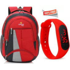 Deals, Discounts & Offers on  - STATUSSpecial Rucksuck Outdoor Sport Camping Hiking 50L Backpack With Red watch (Red) Rucksack - 50 L(Red)
