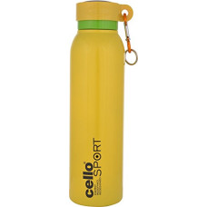 Deals and Offers on - Cello Beatle Sports Bottle, 550 ml, 1-Piece, Yellow Deals, Discounts & Offers on - Cello Beatle Sports Bottle, 550 ml, 1-Piece, Yellow