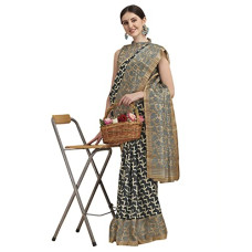 Deals and Offers on Women - EthnicJunction Women's Silk Blend Printed Saree With Blouse Piece Deals, Discounts & Offers on Women - EthnicJunction Women's Silk Blend Printed Saree With Blouse Piece