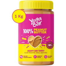 Deals and Offers on Food and Health - Yogabar 100% Pure Peanut Butter, Creamy, All Natural, High Protein, Vegan 1000 g Deals, Discounts & Offers on Food and Health - Yogabar 100% Pure Peanut Butter, Creamy, All Natural, High Protein, Vegan 1000 g