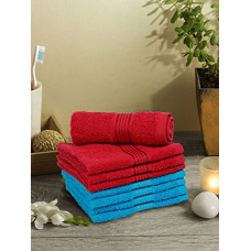Deals, Discounts & Offers on  - KOPA Quick Dry 100% Cotton Soft Terry Towel -8pc Face Towel (d'ross) Solid-Turq/Yellow
