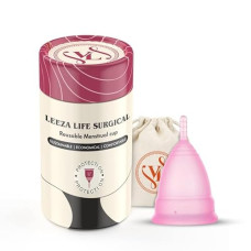Deals and Offers on Health & Personal Care - LEEZA LIFE SURGICAL Reusable Menstrual Cup for Women | Medium Size with Pouch | Medical Grade Silicone |No Leakage | Protection Deals, Discounts & Offers on Health & Personal Care - LEEZA LIFE SURGICAL Reusable Menstrual Cup for Women | Medium Size with Pouch | Medical Grade Silicone |No Leakage | Protection