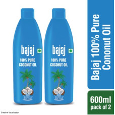 Deals and Offers on - BAJAJ Coconut Oil 600ml Pack of 2 Hair Oil(1200 ml) Deals, Discounts & Offers on - BAJAJ Coconut Oil 600ml Pack of 2 Hair Oil(1200 ml)