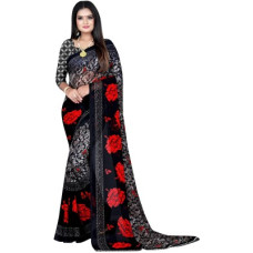 Deals and Offers on - LeelavatiPrinted Daily Wear Georgette Saree(Multicolor) Deals, Discounts & Offers on - LeelavatiPrinted Daily Wear Georgette Saree(Multicolor)
