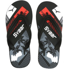 Deals and Offers on Men - SvaarFlip Flops(Black 6) Deals, Discounts & Offers on Men - SvaarFlip Flops(Black 6)