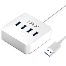 Deals, Discounts & Offers on  - Tukzer 4-Ports USB A to USB 3.0 HUB with High-Speed Data Transfer & Fast Charing Ports, Compatible