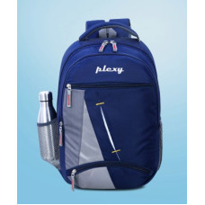 Deals and Offers on - PLEXYMedium 30 L Laptop Backpack Medium Waterproof School Bag/College Bag(Blue) Deals, Discounts & Offers on - PLEXYMedium 30 L Laptop Backpack Medium Waterproof School Bag/College Bag(Blue)