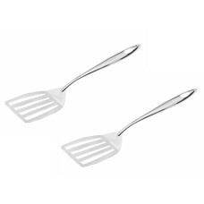 Deals and Offers on - SignoraWare Kitchen Tools Stainless Steel(Food Grade) Heavy Gauge(1.3 MM) Plus Slotted Turner/Spatula/Cooking Turner No.4 Deals, Discounts & Offers on - SignoraWare Kitchen Tools Stainless Steel(Food Grade) Heavy Gauge(1.3 MM) Plus Slotted Turner/Spatula/Cooking Turner No.4
