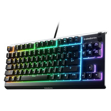 Deals and Offers on - SteelSeries Apex 3 Tkl - RGB USB Gaming Keyboard - Tenkeyless Compact Esports Form Factor - 8-Zone RGB Illumination - Ip32 Water & Dust Resistant - American QWERTY Layout Deals, Discounts & Offers on - SteelSeries Apex 3 Tkl - RGB USB Gaming Keyboard - Tenkeyless Compact Esports Form Factor - 8-Zone RGB Illumination - Ip32 Water & Dust Resistant - American QWERTY Layout