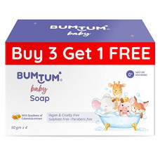 Deals and Offers on Baby Care - Bumtum Baby Soap with goodness of calendula extractParabens Free Vegan& cruelty Free 50Gm Pack of 4 Deals, Discounts & Offers on Baby Care - Bumtum Baby Soap with goodness of calendula extractParabens Free Vegan& cruelty Free 50Gm Pack of 4