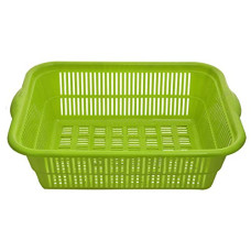 Deals and Offers on - Kuber Industries Plastic Kitchen Small Size Vegetables and Fruits Washing Basket Dish Rack Multipurpose Organizers (Green)-KUBERMART1683 Deals, Discounts & Offers on - Kuber Industries Plastic Kitchen Small Size Vegetables and Fruits Washing Basket Dish Rack Multipurpose Organizers (Green)-KUBERMART1683