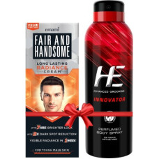 Deals and Offers on - FAIR AND HANDSOME Long Lasting Radiance Cream 60g + HE Deo Innovator 150ml(2 Items in the set) Deals, Discounts & Offers on - FAIR AND HANDSOME Long Lasting Radiance Cream 60g + HE Deo Innovator 150ml(2 Items in the set)