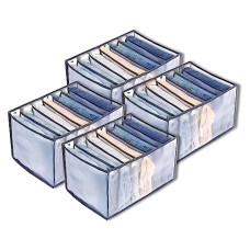 Deals, Discounts & Offers on  - KWER 7 Compartment Wardrobe Clothes Organizers For Storage Box For Clothes Multipurpose Cloth Organizers Storage Box Wardrobe Clothes Storage Organiser T-Shirt, Legging, Skirts, Jeans Pack Of 1