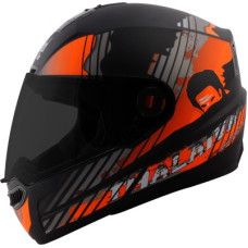 Deals, Discounts & Offers on  - Steelbird SBA-1 Thalaiva Full Face ISI Certified Helmet Fitted Clear Visor and Extra Visor Motorbike Helmet(Matt Black Orange with Smoke Visor)