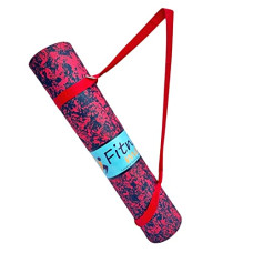 Deals, Discounts & Offers on  - Fitness Mantra Super Soft, Anti-Slip Marble Design Yoga Mat with Carrying Strap For Men & Women (Qty.-1 Piece) (4Mm, Red)