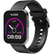 Deals and Offers on - Wings Meta 1.85 Made In India HD IPS Single Chip Calling 100+ Sport Mode 100+Watchface Smartwatch(Black Strap, One Size) Deals, Discounts & Offers on - Wings Meta 1.85 Made In India HD IPS Single Chip Calling 100+ Sport Mode 100+Watchface Smartwatch(Black Strap, One Size)