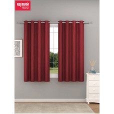 Deals and Offers on - Raymond Home 152 cm (5 ft) Polyester Room Darkening Window Curtain (Pack Of 2)(Solid, Red) Deals, Discounts & Offers on - Raymond Home 152 cm (5 ft) Polyester Room Darkening Window Curtain (Pack Of 2)(Solid, Red)